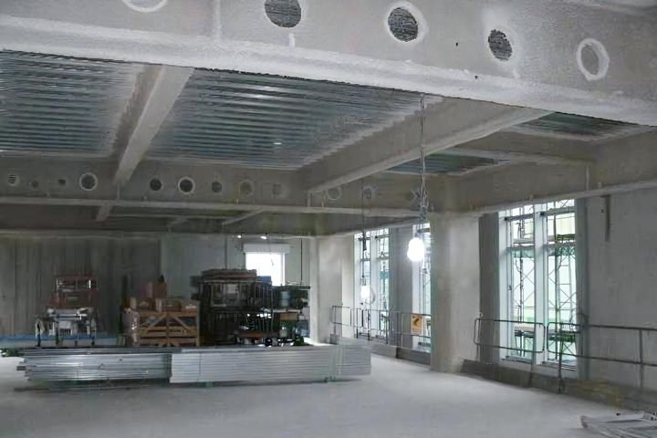 耐火被覆工事~湿式吹付けロックウール|小島建興株式会社