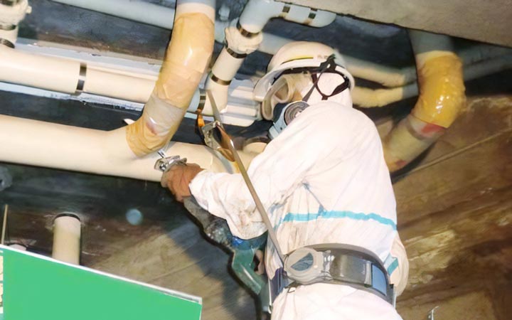 環境対策工事例～アスベスト除去｜小島建興株式会社