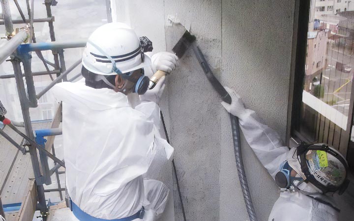 環境対策工事例～アスベスト除去｜小島建興株式会社